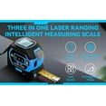 thumbnail image 5 of 3-in-1 Multi-functional Measuring Tape with Laser Level Crosshair and LED Display, Digital Measuring Tape  with Cross Line, AutoLock, Measure Area, Volume, Pythagorean, 5 of 6