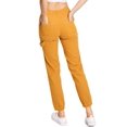 thumbnail image 3 of LITZ BY UNIQ Women's Juniors Carpenter Jogger Pants (25, Mustard), 3 of 4