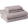 thumbnail image 1 of Brushed Microfiber Sheet Set, Extra Soft with Natural Texture, 4-Piece, Full, Purple, 1 of 10