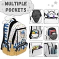 thumbnail image 7 of HUIACONG 17" Baseball Drip Universal Kids Backpack 4PCS Set, School Bookbag with Lunch Bag for Boys Girls Age 8-12, 7 of 7