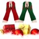 thumbnail image 5 of Guantes de invierno sin dedos - Guantes calentadores de brazos para mujer Guantes de muñeca de punto de ganchillo Guantes con orificio para el pulgar Guantes de tejido cálido de medio punto (verde+roj, 5 of 5