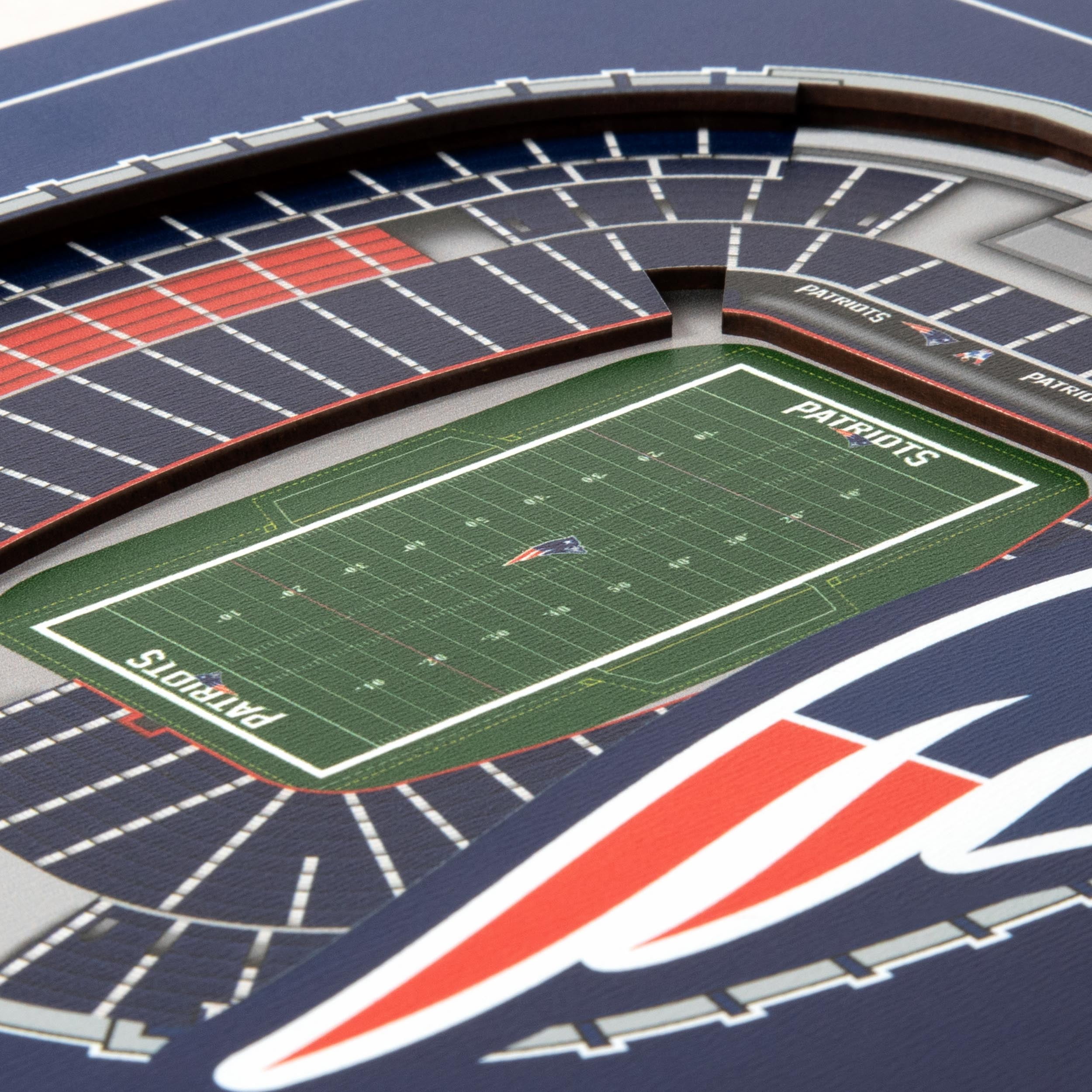 YouTheFan NFL New England Patriots Stadium Series 3D Wall Art
