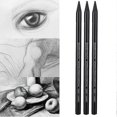 thumbnail image 2 of 3pcs Pure Carbon Sketch Pencil Professional Hard/Medium/Soft Woodless Charcoal Pen Drawing Set, 2 of 4