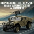thumbnail image 3 of 1/12 Jeep Model Car with LED Lights, 280 Motor, 6KM/H Speed 2.4G Off-Road Truck, Linked Steering Wheel & Detailed Interior – Realistic RC Military Remote Control Car Toy for Adults, 3 of 9