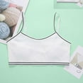 thumbnail image 2 of Bwdbhd Kids Sports Big Girls' Adjustable Training Bra Cotton Bras Wireless Light Padded White,12-16 Years, 2 of 4