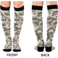 thumbnail image 5 of GZHJMY High Elasticity Compression Socks, High Knee Socks Adult Universal Leisure Relieve Fatigue,Brown Desert Digital Camouflage Travel Daily with Running (1 Pair), 5 of 7