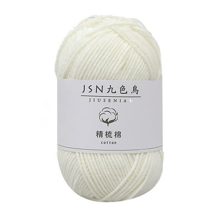 

QIIBURR Milk Cotton 4 Strands Baby Line Diy Doll Cotton Thread Crochet Baby Wool