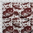 thumbnail image 4 of oneOone Georgette Viscose Brown Fabric Halloween Quilting Supplies Print Sewing Fabric By The Yard 42 Inch Wide, 4 of 4