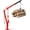 Red 2000Lbs, variant on Hydraulic Pickup Truck Crane 2 000 LBS Folding Steel Jib Hoist with 360 Swivel Adjustable Boom for Construction Factory Loading Red