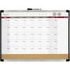 Quartet Magnetic 17" x 23" Combination Calendar Board, Black Frame