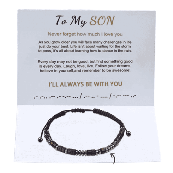 DESIGNICE 2026 New Morse Code Bracelets Adjustable Size Men Bracelet Ideal Gift Matching Bracelets for Casual Party Office Friend Style 8