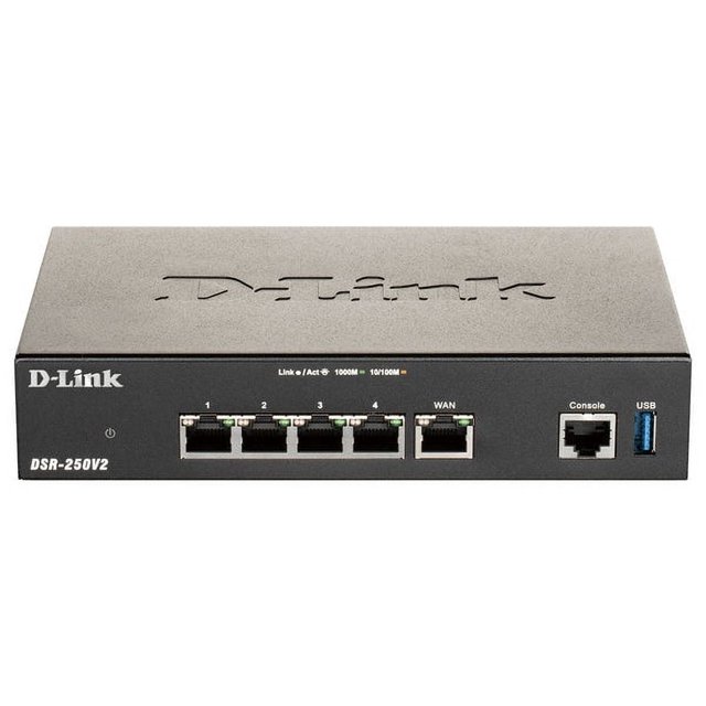D-Link 4-Port Gigabit VPN Router - DSR-250V2