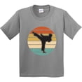 thumbnail image 3 of Inktastic Karate Martial Arts Silhouette Youth T-Shirt, 3 of 5