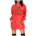thumbnail image 2 of WEAIXIMIUNG Sweat-Shirt Maman Grande Taille Femme Décontracté Col Rond Imprimé Arbre de Noël, 2 of 3
