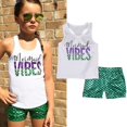 thumbnail image 2 of Ensemble Mermaid 2 Pcs pour Bébé Filles Débardeur Sans Manches + Short Costume d'Été 1-6 Ans, 2 of 5