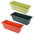 thumbnail image 4 of Olla Para Verduras Maceta rectangular de plástico con tapa para plantar verduras y flores en el balcón,jardinera con bandeja para germinar semillas (rojo ladrillo,1 pieza) Rkxzt, 4 of 6