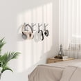 thumbnail image 6 of Adhesive Wall Hooks For Coat And Towel Door Hanger Stick On Sticky Hook For Wall Closet Bathroom Stainless Steel Heavy Duty Mounting Command Hooks Heavy Duty Silver 3.2*0.8*3.4 In, 6 of 9