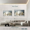 thumbnail image 4 of Elephant Stock Yoga Polar Bear Wall Art - Horizontal Multi Panel Canvas - Living Room Wall Decor - Animal Multi Panel - White And Beige Decor - 74" x 48", 4 of 8