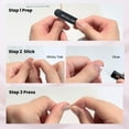 thumbnail image 3 of Ellie Vincy Press On Glue On Nails - Classic French White Tip | Medium Almond Shape, 30 Piece Set with Glue and Sticky Tabs, 15 Sizes, 3 of 5