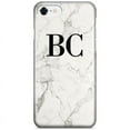 thumbnail image 1 of Personalised White Calacatta Marble Initials iPhone 7 Case,iPhone 15 Pro, 1 of 4