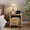 Light Tree Knot, variant on OKD Farmhouse Nightstand, 3 Drawer Wood Side Table with Charging Station for Bedroom, Living Room - Antique White
