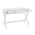thumbnail image 2 of Riverbay Furniture White Writing Desk Rectangular, 2 of 3