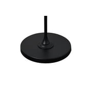 Mainstays Classic 56.5 Black Finish Shaded Floor Lamp with White Fabric Shade, Adult Use.