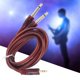 thumbnail image 5 of Audio Line Computer Mixer Cable Audio Cord Computer Mixer Cable 3.5mm Stereo To Double 6.35mm Plug Rubber Sleeve 1.5‑Meter Red ANGGREK No, 5 of 7