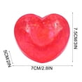 thumbnail image 3 of TOYOUME Heart-Shaped Squeeze Sensory Toys, Soft Slow Rising Glitter Squishy, Red, 3 of 8