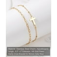 thumbnail image 6 of Gold Cross Bracelet for Women, Christian Gifts for Women, Religious Gifts Dainty Bracelet, 6 of 7