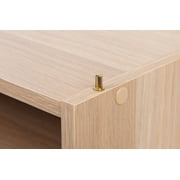 IRIS Modular Wood Stacking Storage Box with Shelf, Light Brown