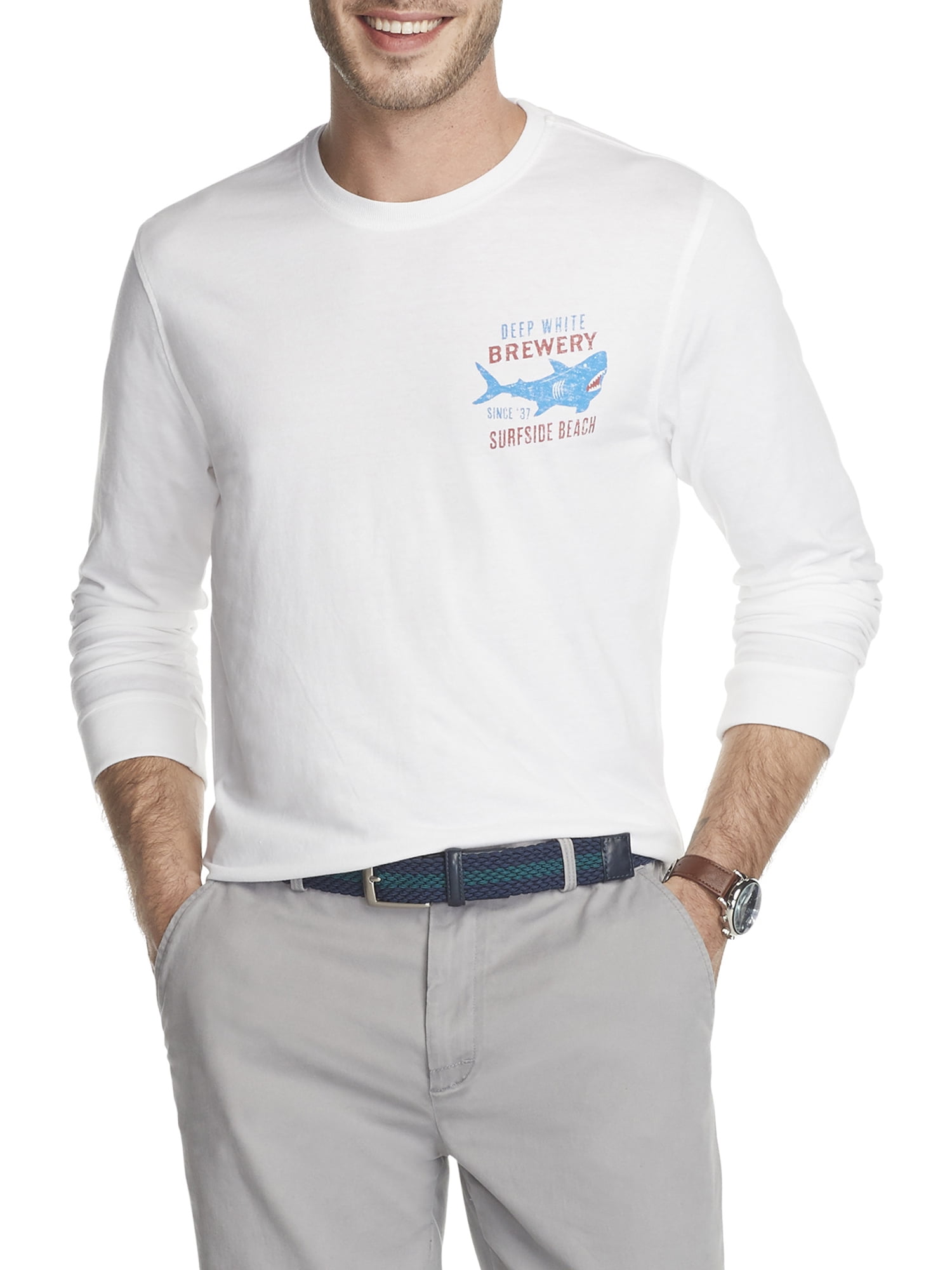 IZOD Men's Long Sleeve Graphic Tee 