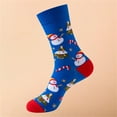thumbnail image 1 of Adult Novelty Christmas Socks Festive Santa and Bells Design Multi Pack for Holiday, 1 of 2