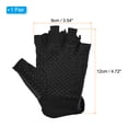thumbnail image 2 of Guantes de pesca Uxcell transpirables sin dedos para protección solar para hombres y mujeres, negro (tamaño XL), 2 of 6