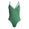 thumbnail image 2 of YMI Womens One-Piece Swimsuit With Smocking and Ring Detail, 2 of 6