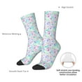 thumbnail image 4 of Disketp Sequins Unisex Crew Socks Lightweight Breathable Ventilation Ankle Socks, Mid-calf socks for Daily, 4 of 6