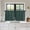 Green, Forest, Sage, Olive, variant on Brown 2 Panel Kitchen Curtains for Small Windows, Farmhouse Vintage Chocolate Solid Color Bathroom Tier Curtain, Short Window Treatment for Bedroom/Living Room 55"x24"