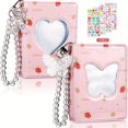 thumbnail image 2 of 2pcs Kpop Photocard Holder Book La Vida Bella Mini Álbum De Fotos Con Colgante De Cristal Pegatinas Lindas 80 Bolsillos Collect Book, 2 of 3