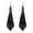 Black, variant on Trendy Metal Sequin Geometric Sheet Long Drop Dangle Earrings