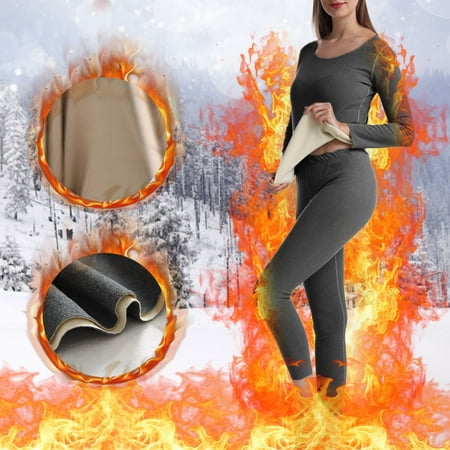 

Womens Pajama Sets Women Robes Womens Thermal Underwear Stretch Top & Pants Set Pajamas For Women Nightgowns Sleep Shirts