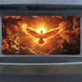 thumbnail image 7 of License Plate, Flaming Dove in Clouds Decorative Front,Personalized Stainless Steel License Plate Cover For Men Women,12.2" X 6.2", 7 of 7
