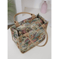 thumbnail image 6 of DLIU Women's Thickened Jacquard Fabric, Floral Pattern, Tote Bag, Carrying Bag, Utility Bag, Daily Storage Bag, 1 Piece, 6 of 8