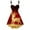 Christmas Dress Red 319, variant on Adeawade Christmas Dresses For Women Xmas Sleeveless Deer Snowflake Print Off Shoulder Party Flare Dress Swing Plaid Dress Winter Crewneck Mini Dresses Adorable Clothes Red L