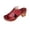 Wine, variant on Womens Wedge Sandals 2026 Flower Summer Dressy Flat Open Toe Platform Shoes Casual Boho on Beach Walking Sandals Size: 6 Orange