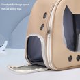 thumbnail image 4 of Innerwin Dog Carrier Backpack Adjustable Bag Zipper Cats Waterproof Front Carriers Hands-Free For Small Medium Dogs Side Pockets Mesh Plain Padded White One Size, 4 of 9