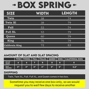 Continental Sleep, 4 Split wood Box Spring/Foundation for Mattress, Queen