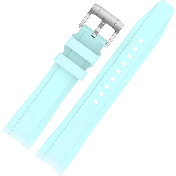 ABDFHE-Bands for Moonswatch Watch,Curved No Gap Silicone Strap,Compatible with Omega X Swatch Moonswatch Speedmaster 20mm Watch,Swatch Omega Moonswatch Speedmaster Watch Replacement Strap for Women M