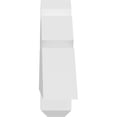thumbnail image 3 of 60"W x 12 1/2"H x 4"D x 6"F, 5/12 Pitch, Kennewick Architectural Grade PVC Gable Bracket, 3 of 8