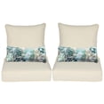 thumbnail image 1 of Aoodor Coussin de Chaise d'Extérieur 24 X 24 Pouces Résistant à l'Eau Résistant à la Décoloration en Tissu Oléfine Coussins de Siège de Patio avec Housse Amovible et Sangles Ajustables pour Mobilier d'Extérieur Ensemble de 2 Jaune Crème, 1 of 1