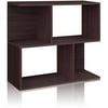 Way Basics Eco Soho Bookcase, Side Table and Storage Shelf, Espresso